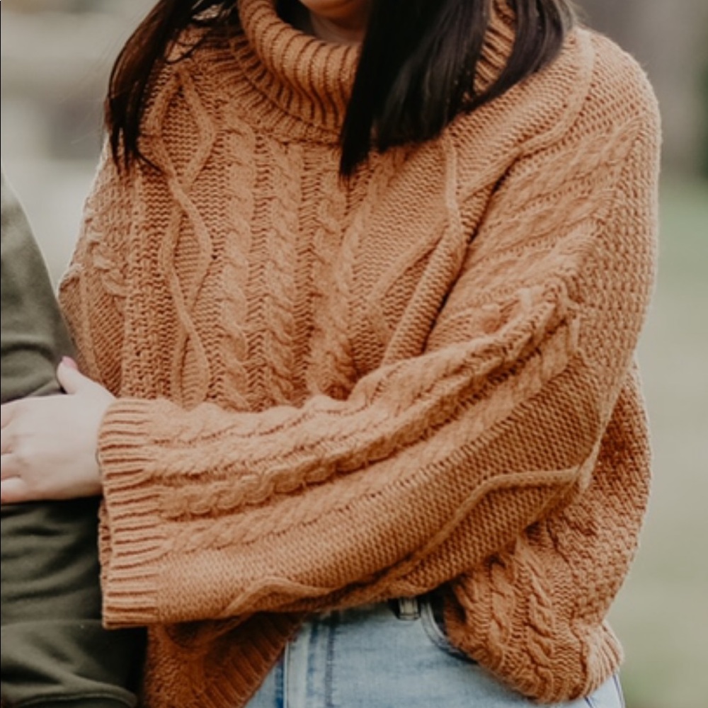 Chunky turtleneck sweater
